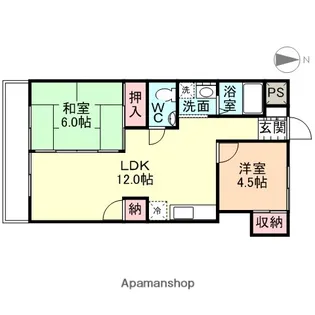 ハイツDAIEI 2【203号室】の間取り