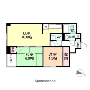 ベルトピア富山Ⅰ【4階】の間取り