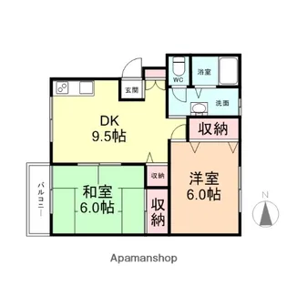 メルエ・ド・ファン【1階】の間取り