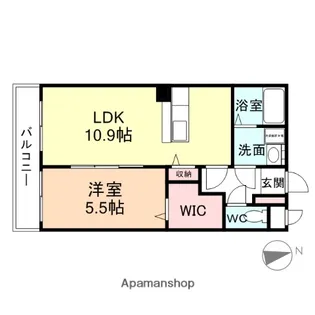 ユーミー下大久保【1階】の間取り