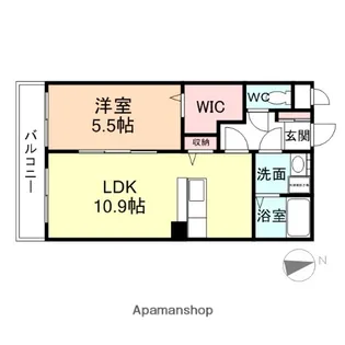 ユーミー下大久保【1階】の間取り