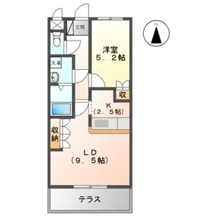 アイディールK【1階】の間取り
