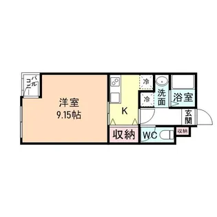 グランデ五福【401号室】の間取り