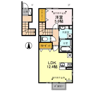 GRAND DONNER(グラン ドゥネ)【2階】の間取り