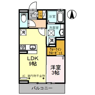 ウイステリア【1階】の間取り