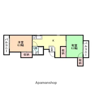 コーポ高山【3階】の間取り