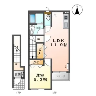 GROUSE ANNEX【2階】の間取り