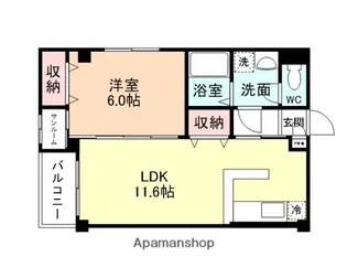 プリズム婦中Ⅱ【1階】の間取り