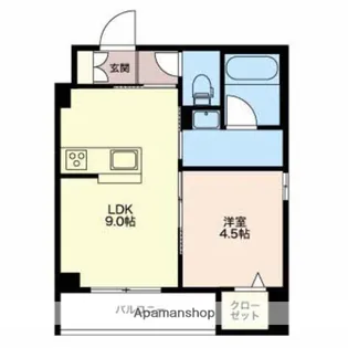 セレナヴィラ【1階】の間取り