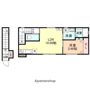 CLOVER OKUI【207号室】の間取り