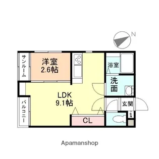 COZYⅡ【1階】の間取り