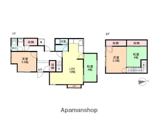 富山県富山市八尾町福島【一戸建】の間取り