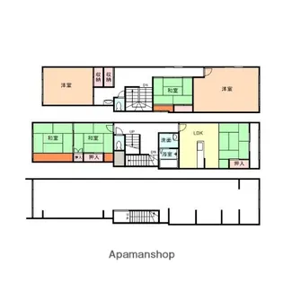富山県富山市八尾町下新町【一戸建】の間取り