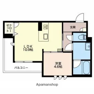 ローズ・レフィシア【3階】の間取り