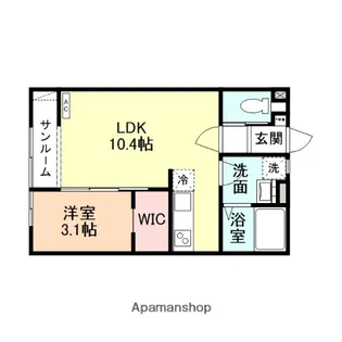 EARLS COURT Ⅱ【1階】の間取り