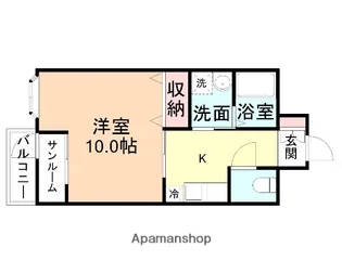 ルイーネ東黒牧【2階】の間取り