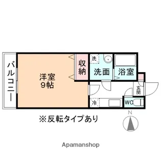 ピースフルⅡ【102号室】の間取り