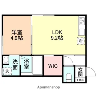 MINDS SQUARE【101号室】の間取り