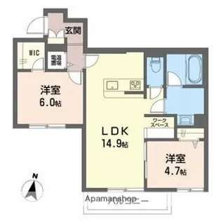 DREAMIO堀川小泉【3階】の間取り