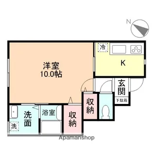 ラ シャンス桜谷【1階】の間取り