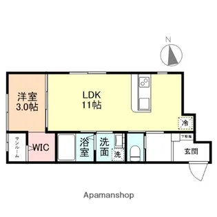 EL VITA鵯島Ⅳ【1階】の間取り