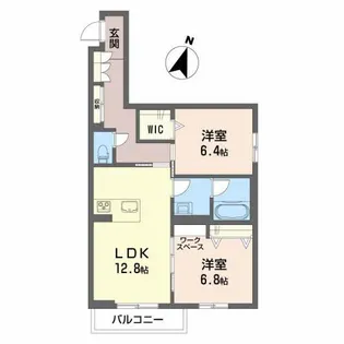 エクラステラ【1階】の間取り