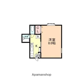 カレッジハウス【3階】の間取り