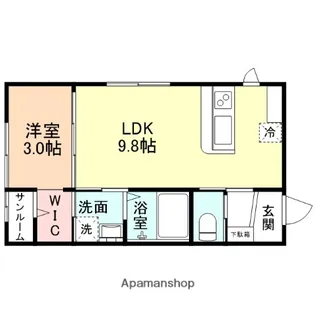 FELICE森【2階】の間取り