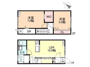 OLAF(オラフ)【B号室】の間取り