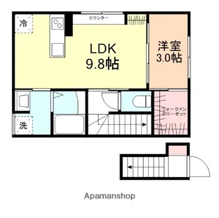 INTEGRAL BLOOM速星【203号室】の間取り