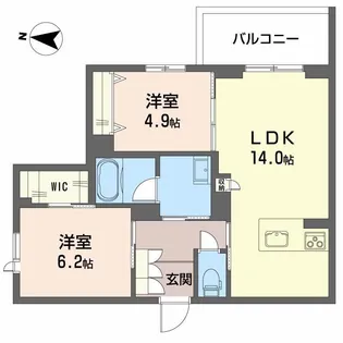 ソサイティ掛尾【2階】の間取り