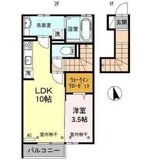 RUSCELLIA(ルシェリア)【2階】の間取り