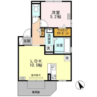 ドリームハイツ【1階】の間取り
