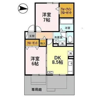 レ・セリジエ【103号室】の間取り