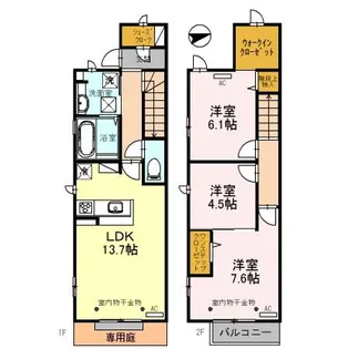 D.PROUD(ディ.プラウド)【1階】の間取り