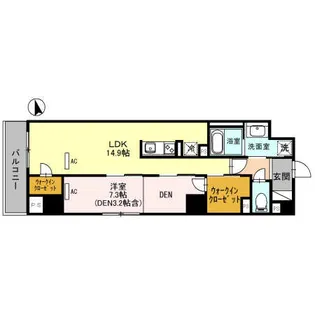 カーサ大手町【2階】の間取り