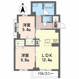 ウィステリア蜷川【3階】の間取り