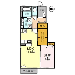 ルナ ガーデン【1階】の間取り