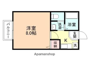 パインハイム【205号室】の間取り