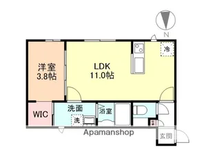 グランスイート森 A棟【2階】の間取り