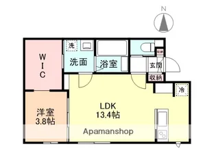 グランスイート森 B棟【2階】の間取り