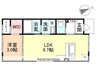 FELICE久方Ⅰ【1階】の間取り