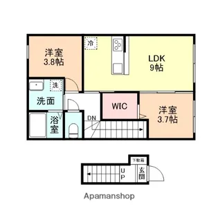 EDGEMOMENT富岡【2階】の間取り