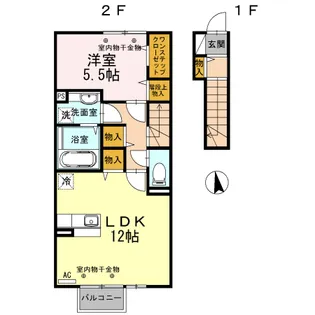 サンシャイン上冨居【2階】の間取り