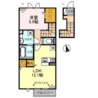 コーネル久方【2階】の間取り