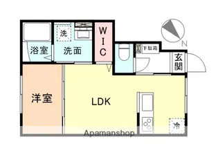 EDGEMOMENT下堀 B棟【101号室】の間取り