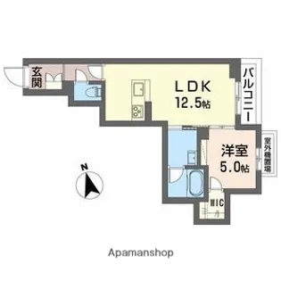 アンティーム(INTIME)【3階】の間取り