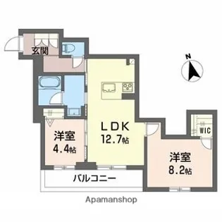 アンティーム(INTIME)【3階】の間取り
