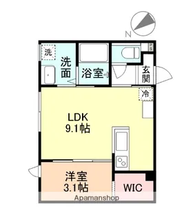 REPOT【206号室】の間取り