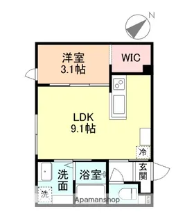 REPOT【101号室】の間取り